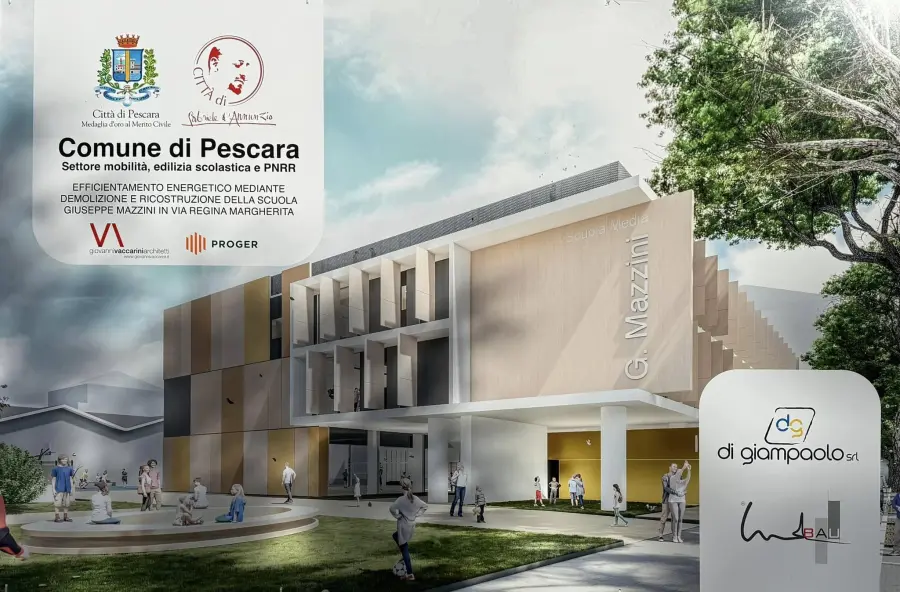 Scuola Mazzini, avanti con la riqualificazione: un investimento sul futuro di Pescara